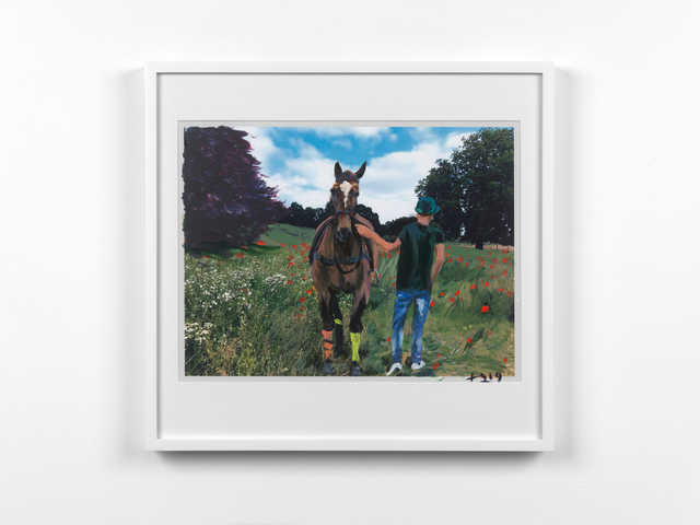 Liu Xiaodong, ‘Horse Treading on Flowers’, 2019, Mixed Media, Acrylic on photographic print, Massimo De Carlo