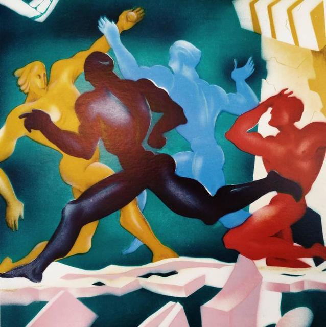 Ernst Neizvestny, ‘Lithograph Screenprint Male Heroic Figures’, 20th Century, Lions Gallery