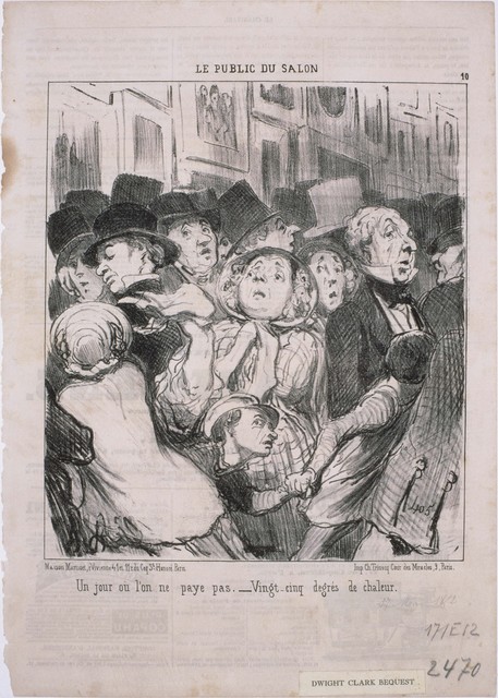 Honoré Daumier, ‘Le Public du Salon: Un jour où l'on ne paye pas…’, 1852, Phillips Collection