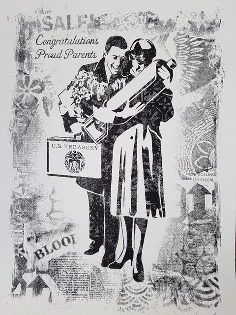 Shepard Fairey (OBEY), ‘Proud Parents(Stencil Series )’, 2017, Dope! Gallery