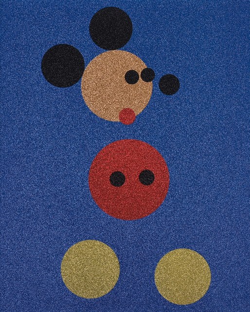 Damien Hirst, ‘Mickey (Blue Glitter) ’, 2016, Fine Art Mia