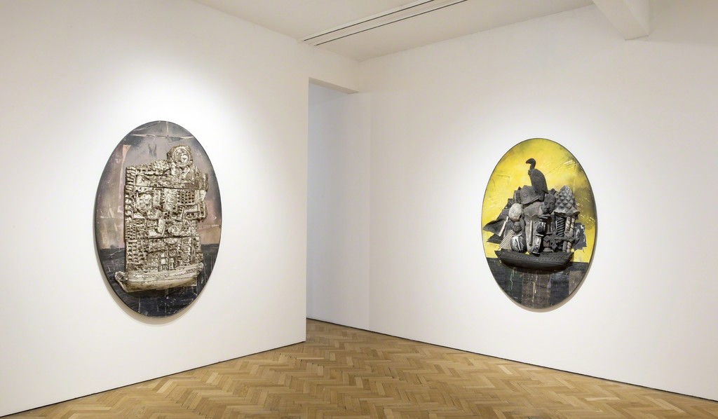 Marcus Harvey, House Boat, 2016 and Contra Jour, 2016 Marcus Harvey, House Boat, 2016 and Contra Jour, 2016