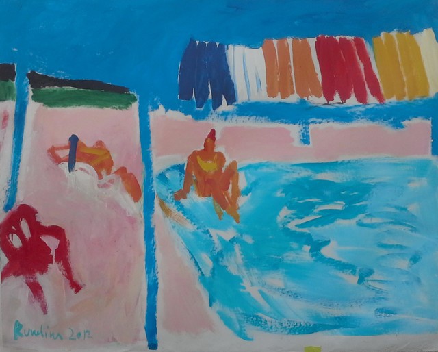 Olga Kundina, ‘Swimming Pool’, 2012, Painting, Oil on canvas, Rosenfeld Gallery