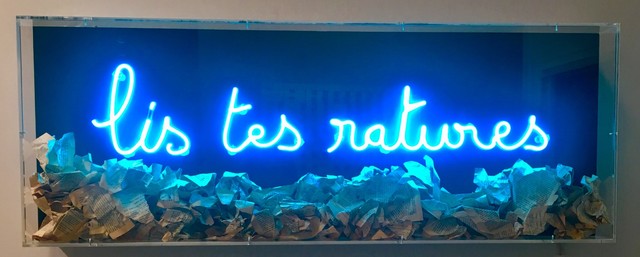 Fabien Chalon, ‘Lis tes ratures’, 2018, Sculpture, Neon, Galerie Olivier Waltman | Waltman Ortega Fine Art