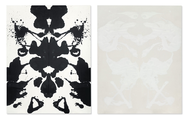 Andy Warhol, ‘Rorschach’, Diptych - acrylic and silkscreen ink on canvas, Christie's