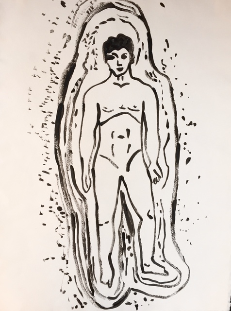 Andy Warhol, ‘Nude Male’, 1982, Painting, Synthetic polymer paint on hand made paper, MultiplesInc Projects