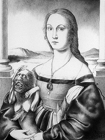 James Mundie, ‘The Lady with the Feegee Mermaid’, 2006, Stanek Gallery