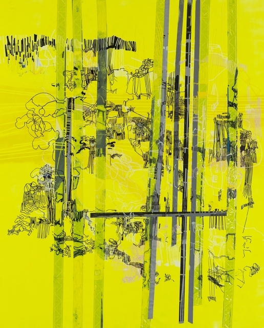 Guigui Kohon, ‘TW.svXII’, 2019, Painting, Acrylic and reflective fabric on canvas, Zenith Gallery