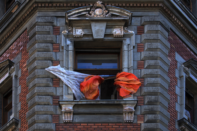 György Gáti, ‘Orange Curtain - Körönd’, 2015, Faur Zsofi Gallery