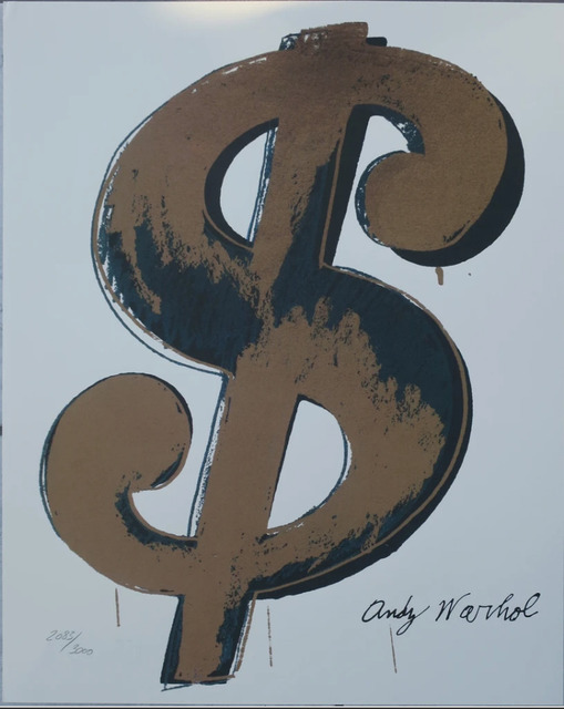 Andy Warhol, ‘Dollar Sign $, Beige’, 1986, Print, Lithograph, Lyons Gallery