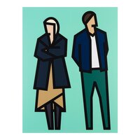 Julian Opie - Stephanie and Joshua, from Standing Couples