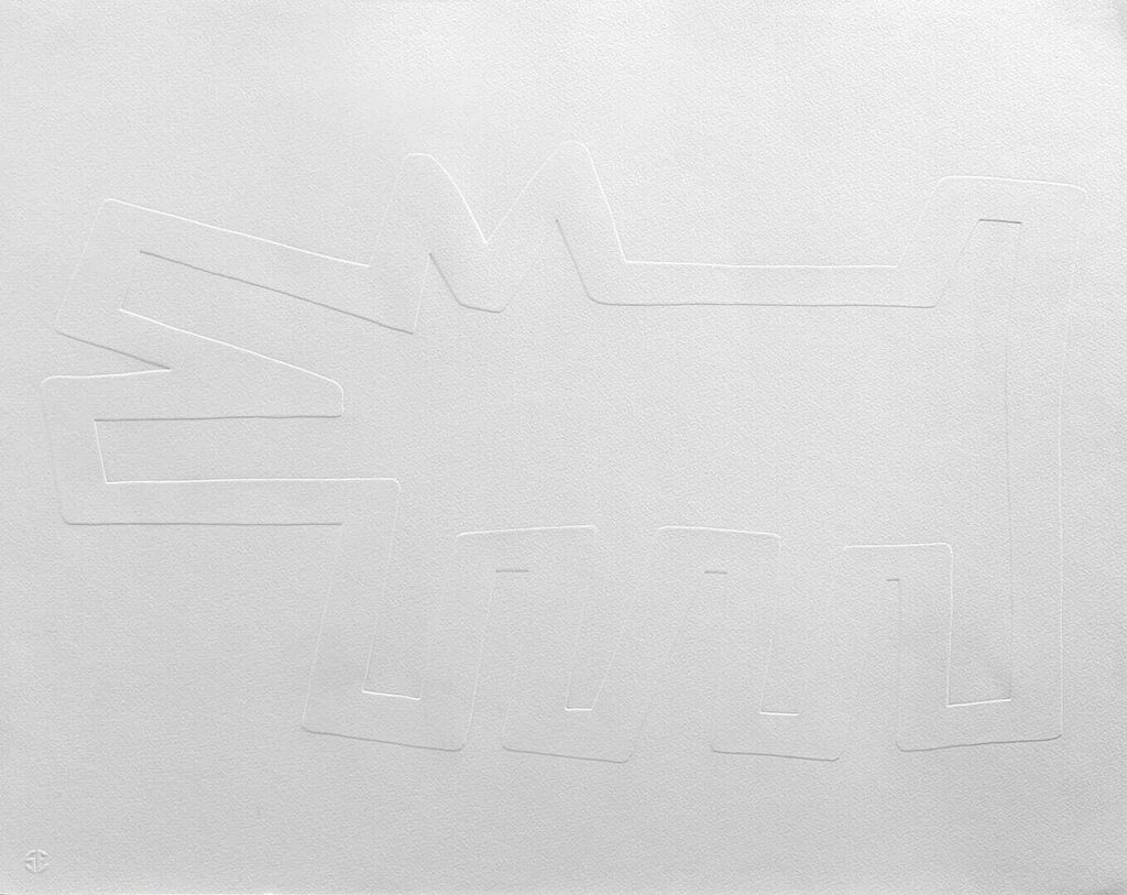 Keith Haring - Barking Dog (from the White Icons series)