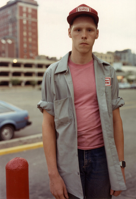 Bruce Wrighton, ‘Parking Attendant, Binghamton, NY’, 1987, Reproduction, Type-c enlargement, printed later, Laurence Miller Gallery
