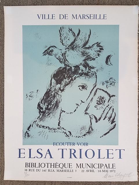 Marc Chagall, ‘Hommage a Elsa Triolet - Signed and Numbered’, 1972, Hidden