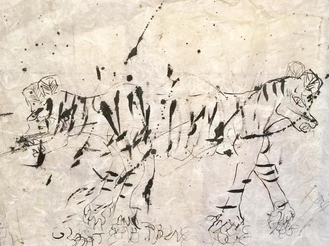 ANURADHA DELACOUR, ‘double serie,point zero’, ca. 2018, Drawing, Collage or other Work on Paper, Ink on paper, Canopy Gallery