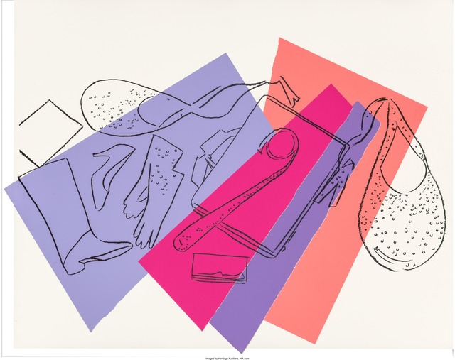 Andy Warhol, ‘Halston Advertising Campaign: Women's Accessories’, 1982, Print, Screenprint and colored paper collage on board, Heritage Auctions