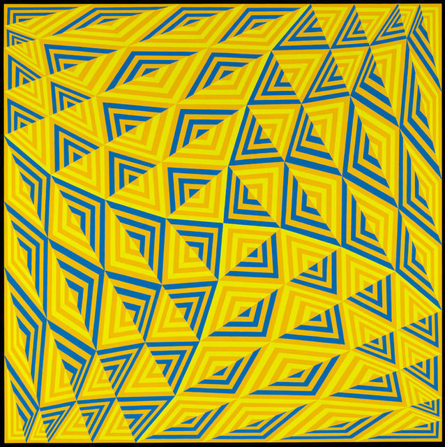 Jim Isermann, ‘Sin título (Pantone Amarillo 124, Azul 285, Verde 3965)’, 2011, Museo de Arte Contemporáneo de Buenos Aires