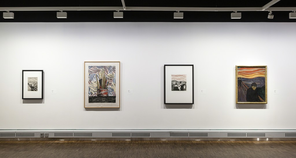 "Jasper Johns + Edvard Munc" at Munch Museum, Oslo (2016). Photo: Halvor Bjørngård, Munch Museum, Oslo
"Jasper Johns + Edvard Munc" at Munch Museum, Oslo (2016). Photo: Halvor Bjørngård, Munch Museum, Oslo