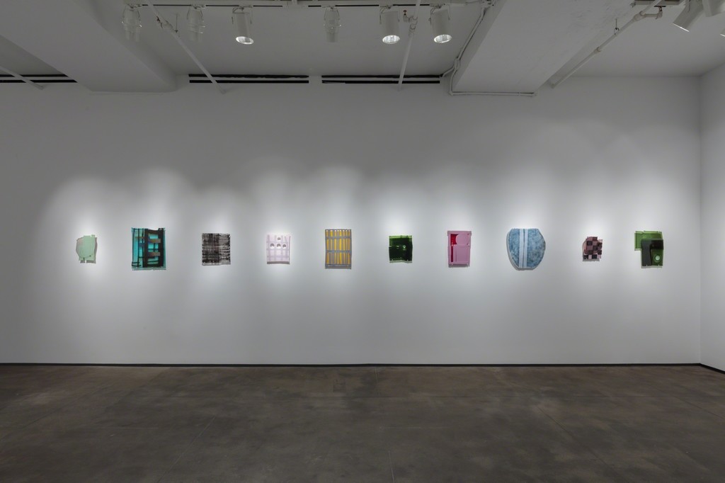 Installation view of Sam Moyer: Naked as the Glass at Sean Kelly, New York
February 21 - March 16, 2019
Photography: JSP Art Photography
Courtesy: Sean Kelly, New York Installation view of Sam Moyer: Naked as the Glass at Sean Kelly, New York
February 21 - March 16, 2019
Photography: JSP Art Photography
Courtesy: Sean Kelly, New York