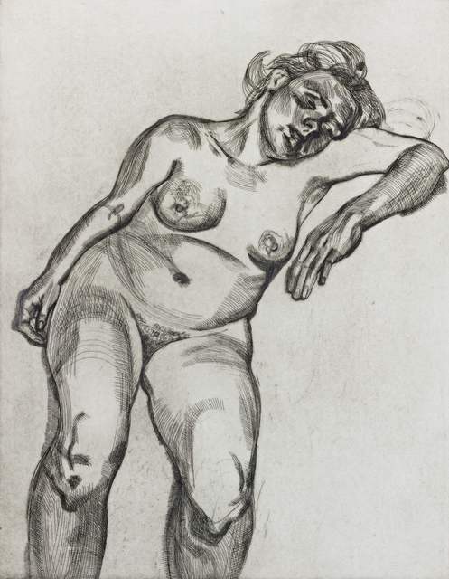 Lucian Freud, ‘Blond Girl’, 1985, Print, Etching on Somerset Satin White woven paper, Piano Nobile