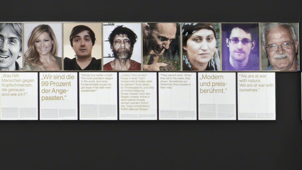 Sven Johne, Anomalies of the Early 21st Century / Some Case Studies, 2015, 66 short stories and corresponding jpgs from the internet, archival pigment print, screen print on glass each 50 x 40 cm, framed; installation variable, ed. 1+1 a.p, detail
Sven Johne, Anomalies of the Early 21st Century / Some Case Studies, 2015, 66 short stories and corresponding jpgs from the internet, archival pigment print, screen print on glass each 50 x 40 cm, framed; installation variable, ed. 1+1 a.p, detail