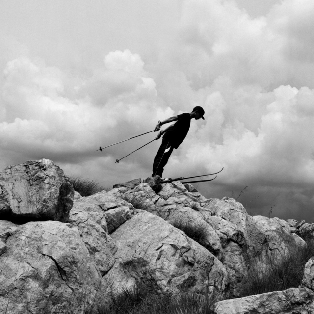 Robin Rhode, ‘Slalom’, 2012-2017, Photography, Wallpaper, Stevenson