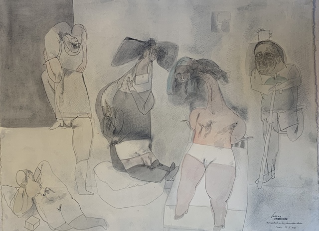 Jose Luis Cuevas, ‘Autoretrato en un Fumadoro Chino’, 1978, Stern Fine Art