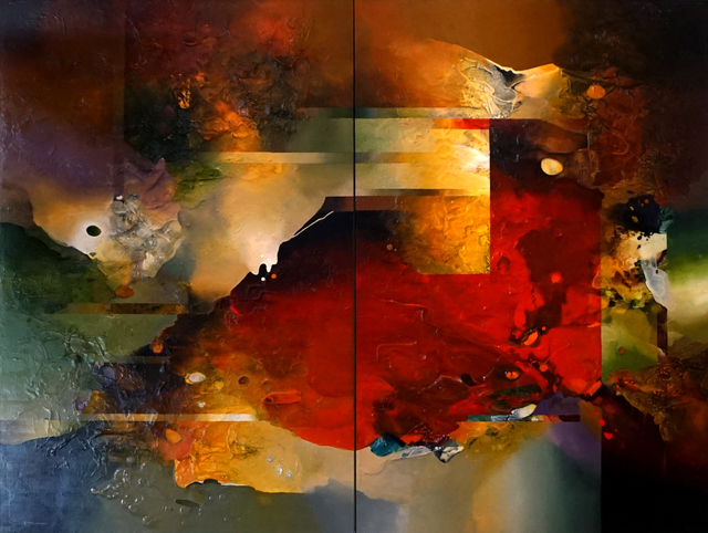 Pan QiQun, ‘California Dreaming (Diptych)’, 2015, Painting, Acrylic on canvas, Avran Fine Art