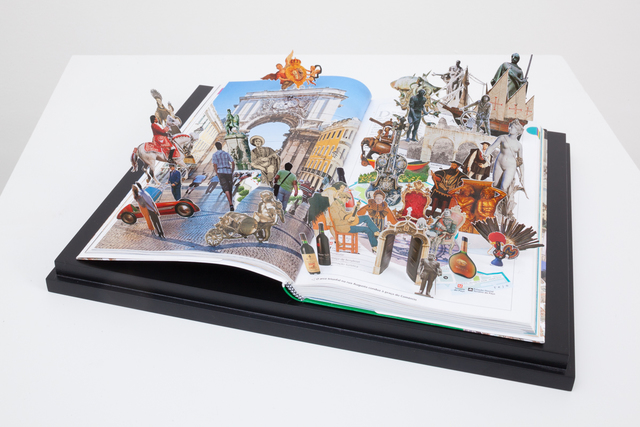 Daniel Escobar, ‘Lisboa 40-41 (from the series The World)’, 2015, Sculpture, Cut-outs in travel guides, Zipper Galeria