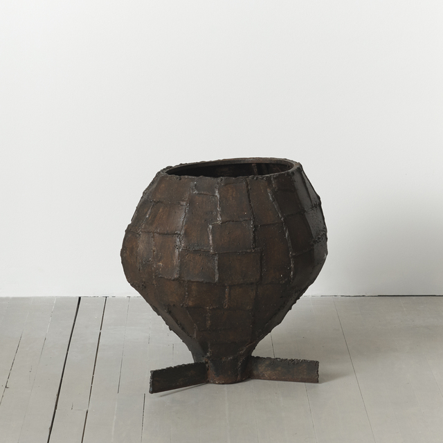 Paul Evans (1931-1987), ‘Welded Patchwork Steel Urn, USA’, ca. 1970, Design/Decorative Art, Steel, Todd Merrill Studio