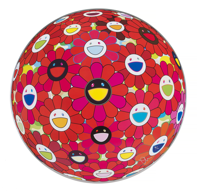 Takashi Murakami, ‘Flowerball (3D) - Red Ball’, 2013, Julien's Auctions
