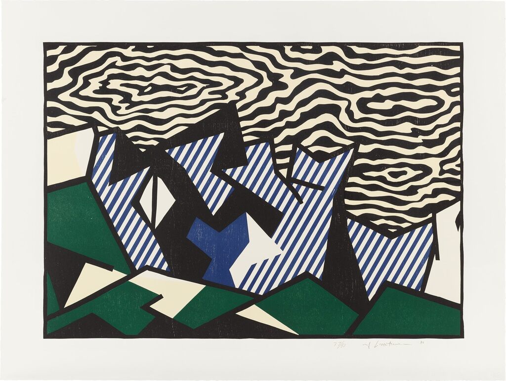 Roy Lichtenstein - Morton A. Mort, from Expressionist Woodcut Series (G. 886, C. 178)
