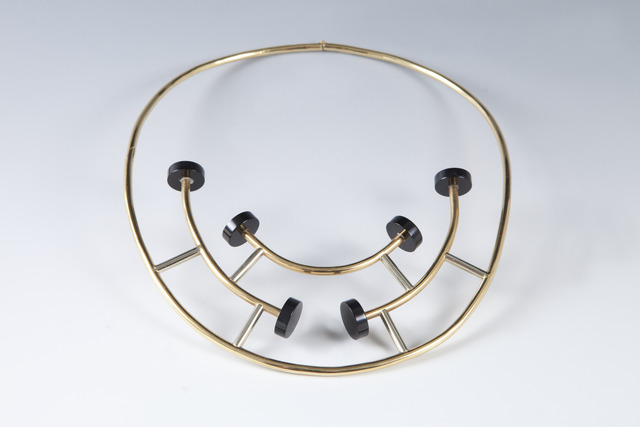 Ettore Sottsass, ‘Gold and black onyx necklace’, 1984-1986, Design/Decorative Art, 18ct gold, black onyx, Didier Ltd.