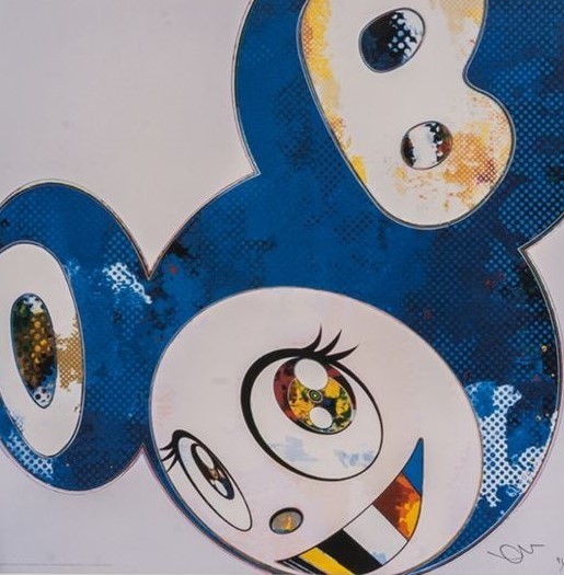 Takashi Murakami, ‘AND THEN x 6 ( BLUE: THE POLKE METHOD )’, 2012, Print, Offset lithograph in colors on smooth wove paper, Dope! Gallery