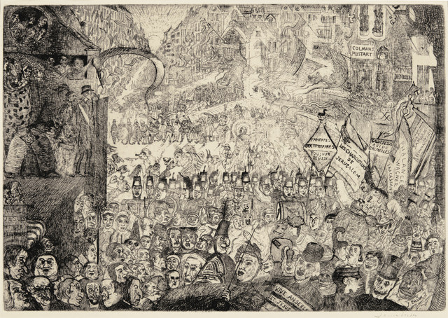 James Ensor, ‘The Entry of Christ into Brussels’, 1899, Harris Schrank Fine Prints