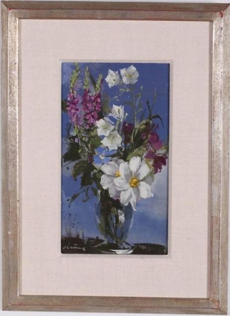 Pierre Jerome | Vibrant Floral Oil Painting Vase of Spring Flowers ...