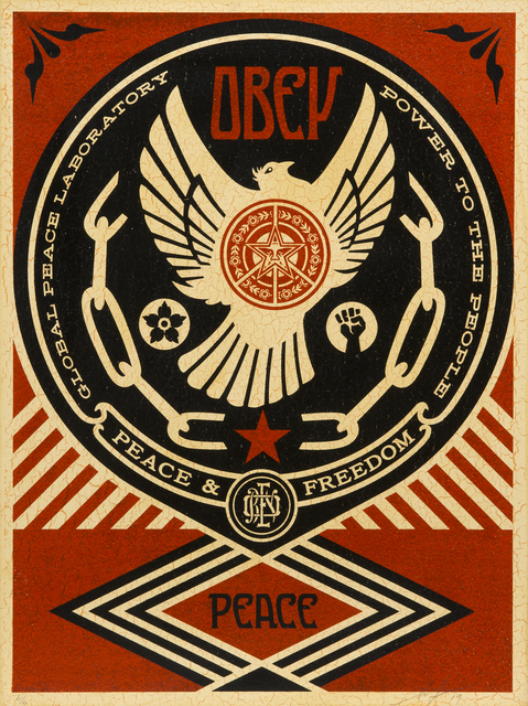 Shepard Fairey (OBEY), ‘Peace And Freedom Dove’, 2014, Julien's Auctions