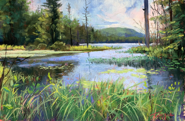 Takeyce Walter, ‘Day 11: Paddler's Paradise ’, February 2020, Painting, Pastels, Keene Arts