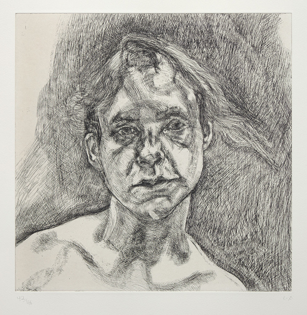 Lucian Freud, ‘Head of a Naked Girl’, 2000, Phillips