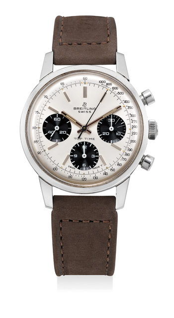 Breitling, ‘A fine stainless steel chronograph wristwatch with panda dial’, Circa 1970, Phillips
