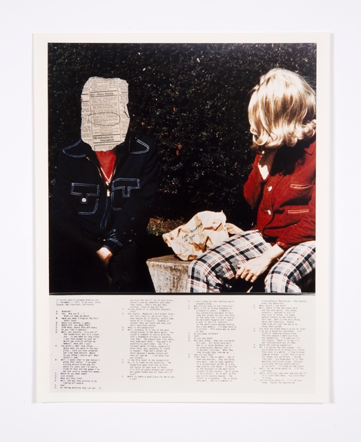 Lynn Hershman Leeson, ‘Blaine and Transcription’, 1975, Print, Chromogenic print, Bridget Donahue