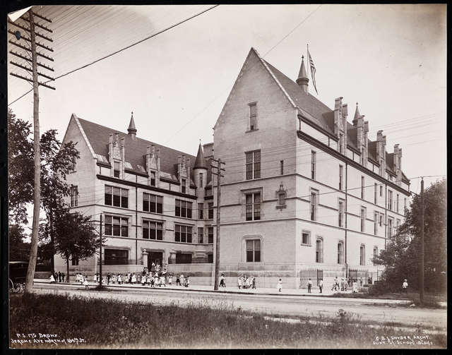 Jacob A. Riis, ‘Public School 175 in the Bronx, Jerome Avenue north of 184th Street’, ca. 1900, Museum of the City of New York