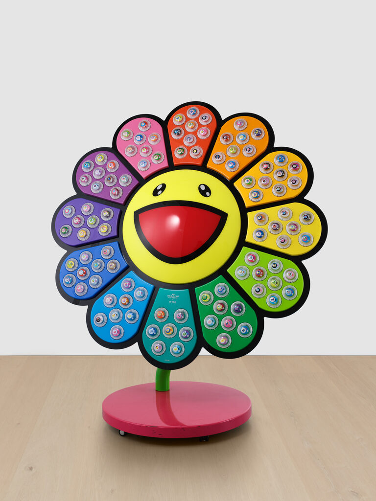 Takashi Murakami - Jellyfish Eyes × e-ma Flower Stand Happy Rainbow
