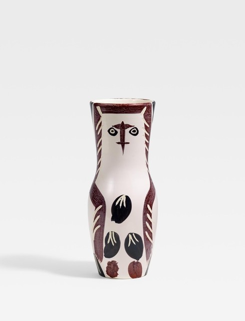 Pablo Picasso, ‘Young wood owl’, 1952, Sculpture, White earthenware clay, partly polychromed and glazed, BAILLY GALLERY