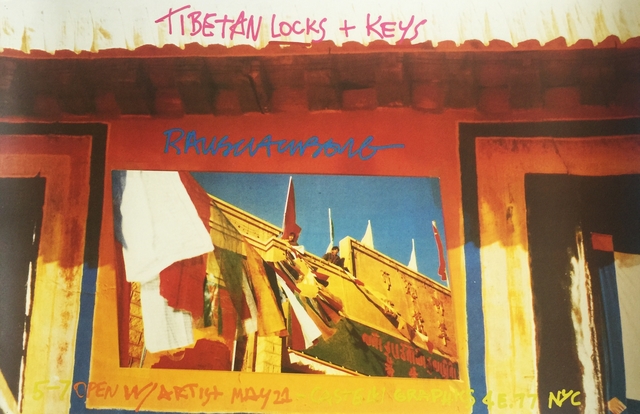 Robert Rauschenberg, ‘Tibetan Locks & Keys (Leo Castelli Gallery/Castelli Graphics) ’, 1986, Ephemera or Merchandise, Offset Lithograph Poster, Alpha 137 Gallery
