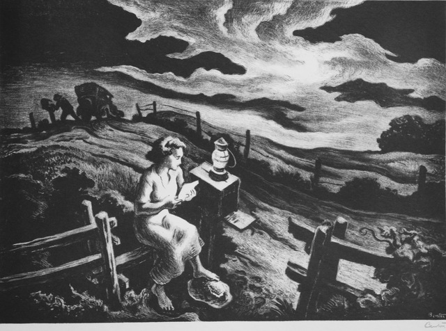 Thomas Hart Benton, ‘Letter From Overseas’, 1943, Print, Lithograph, Aaron Galleries