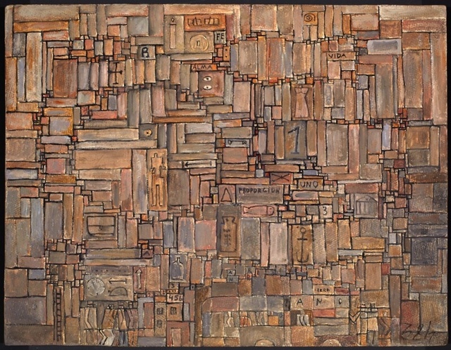 José Gurvich, ‘Proporción constructiva’, 1959, Painting, Oil on cardboard, Galería de las Misiones