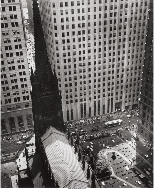 Berenice Abbott, ‘Trinity Church and Wall Street Towers’, 1934, Heritage Auctions