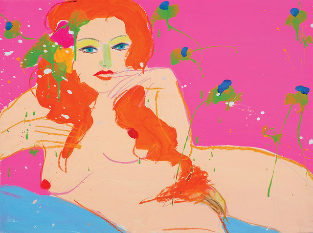 Walasse Ting 丁雄泉, ‘A Kiss A Kiss, 10008 ’, 1973, Painting, Acrylic & oil pastel on western paper, Alisan Fine Arts