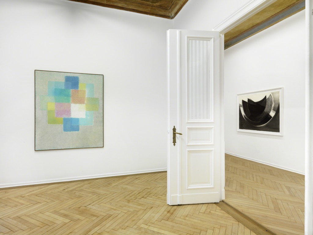 Installation view. Heinz Mack "Mack: Review and Outlook, A Special Selection - Homage to his 86th birthday", A3, Berlin, Germany. February 26 - April 23, 2016. Photo: Bernd Borchardt Installation view. Heinz Mack "Mack: Review and Outlook, A Special Selection - Homage to his 86th birthday", A3, Berlin, Germany. February 26 - April 23, 2016. Photo: Bernd Borchardt